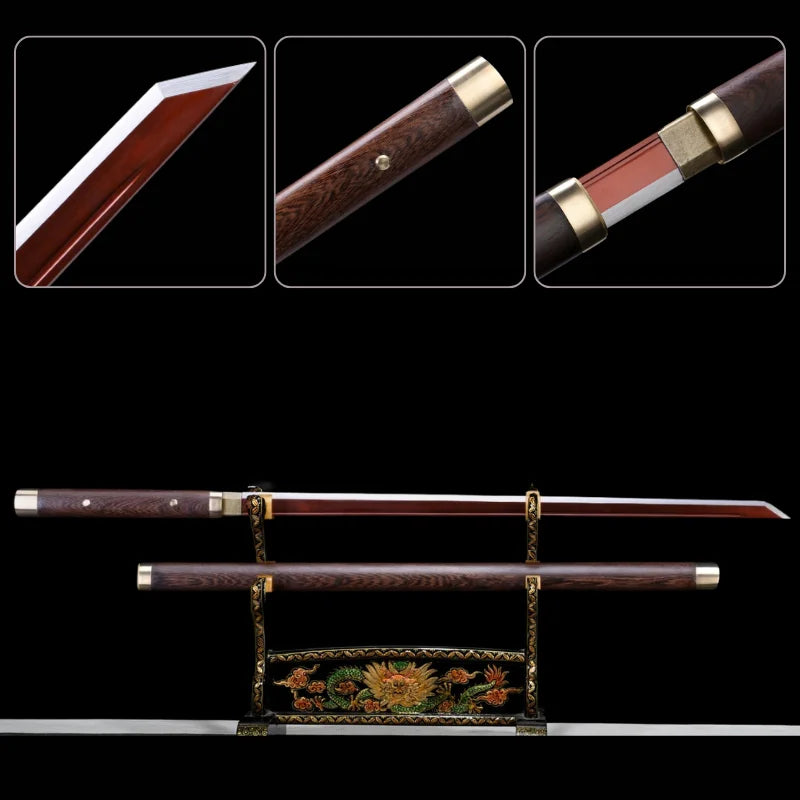 Épée En Bois Ninjutsu Shikomizue - Édition Limitée Artisanale YHR - Arme D'entraînement