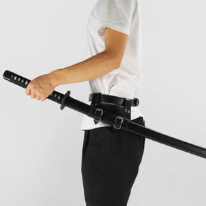 Ceinture Porte-Épée En Cuir Synthétique – Réglable Pour Katana, Épée Médiévale, Idéale Cosplay Et Reconstitution