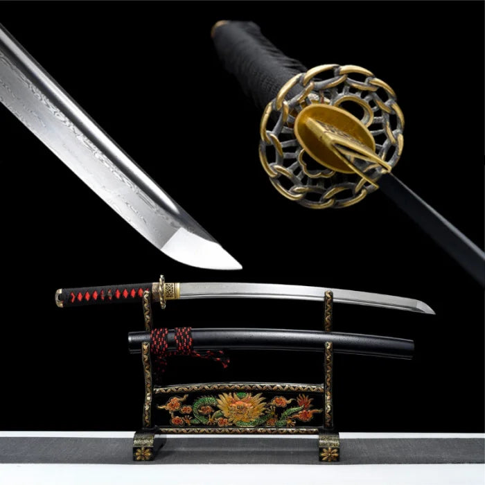 Black and Red Wakizashi