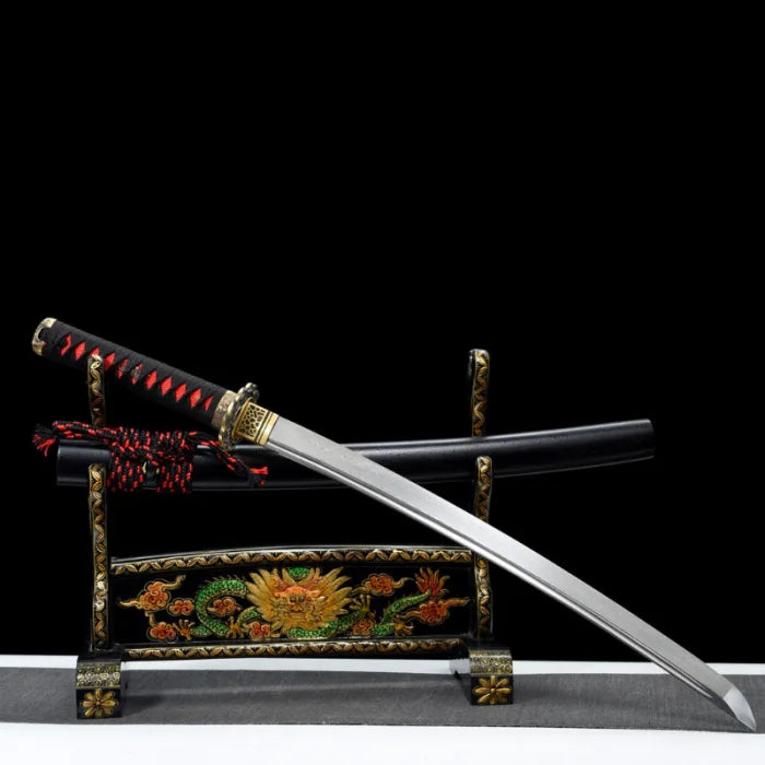 Black and Red Wakizashi