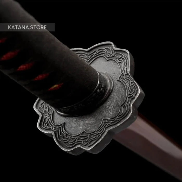 Dark red katana