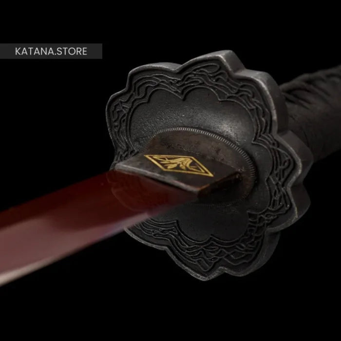 Dark red katana