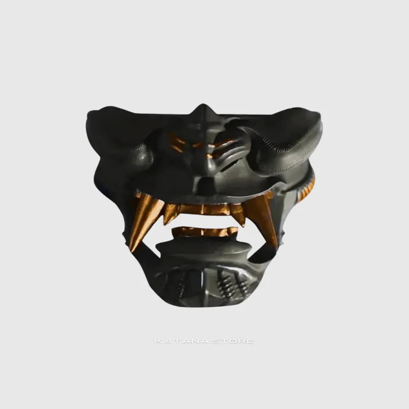 Oni Mask Sword Wall Display