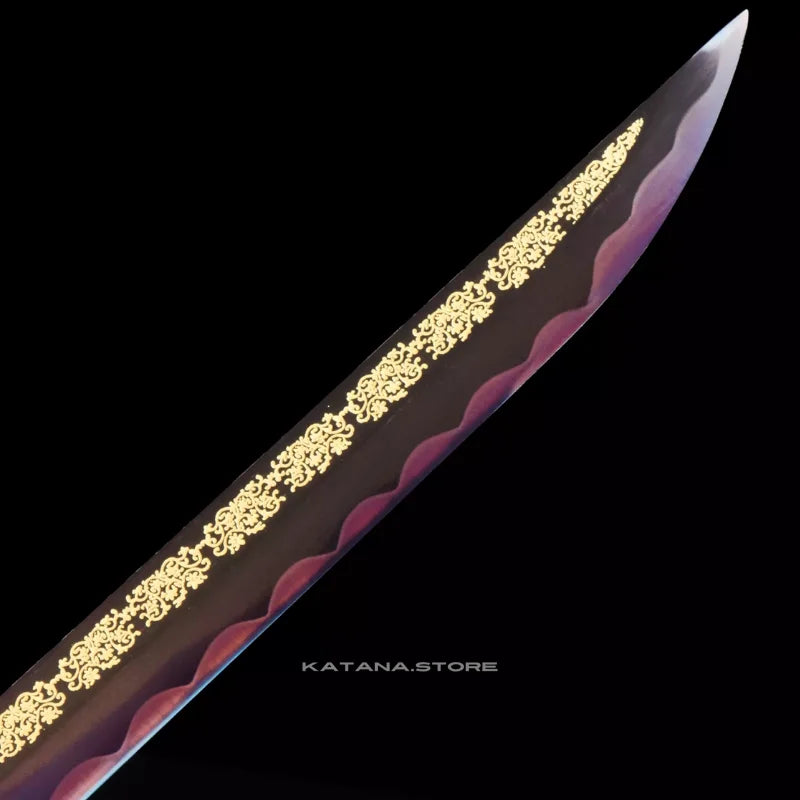 Purple and Gold Katana