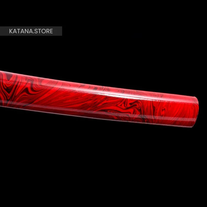 Red bladed katana