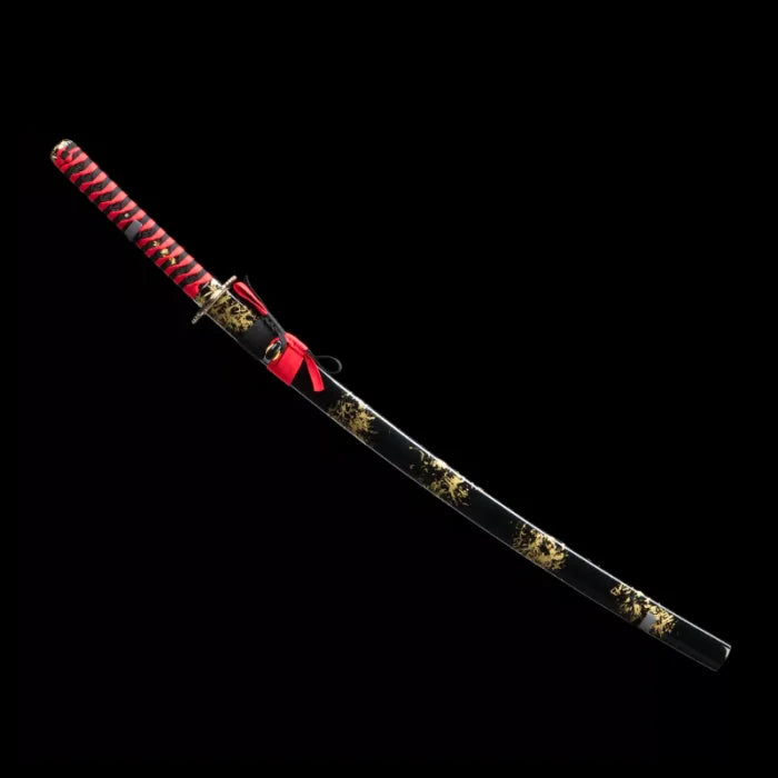 Red Damascus Katana