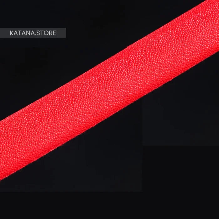 Red wooden katana