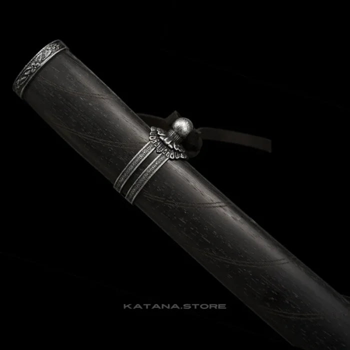 Black and Red Blade Katana