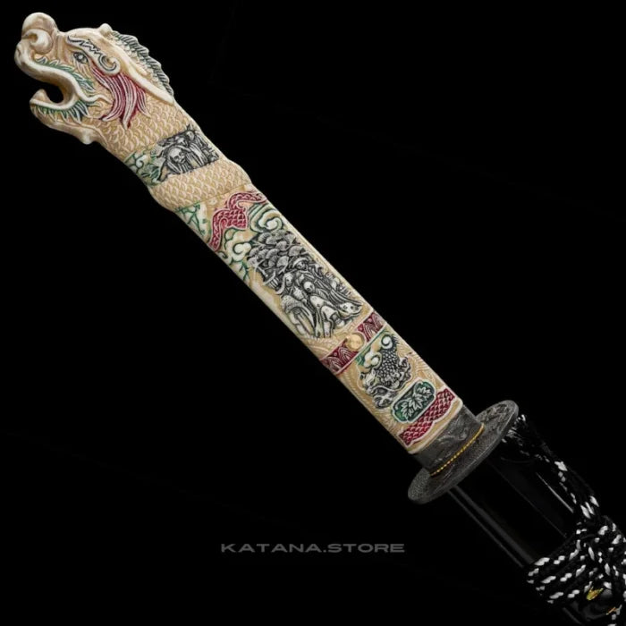 Black dragon katana