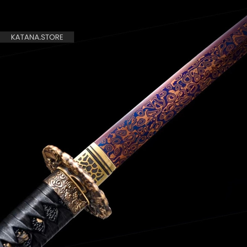 Damascus samurai sword